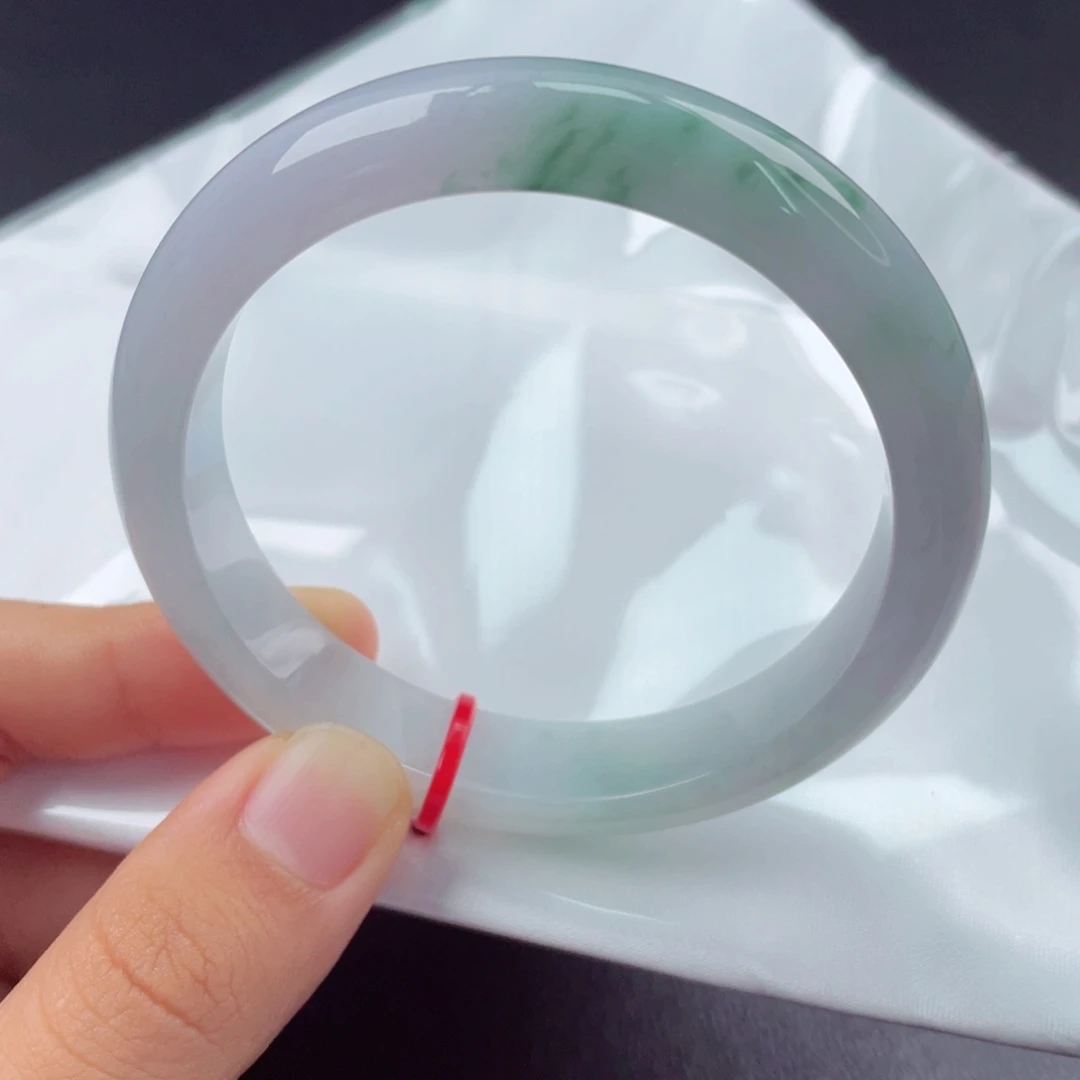 翡翠未镶嵌手镯56正圈