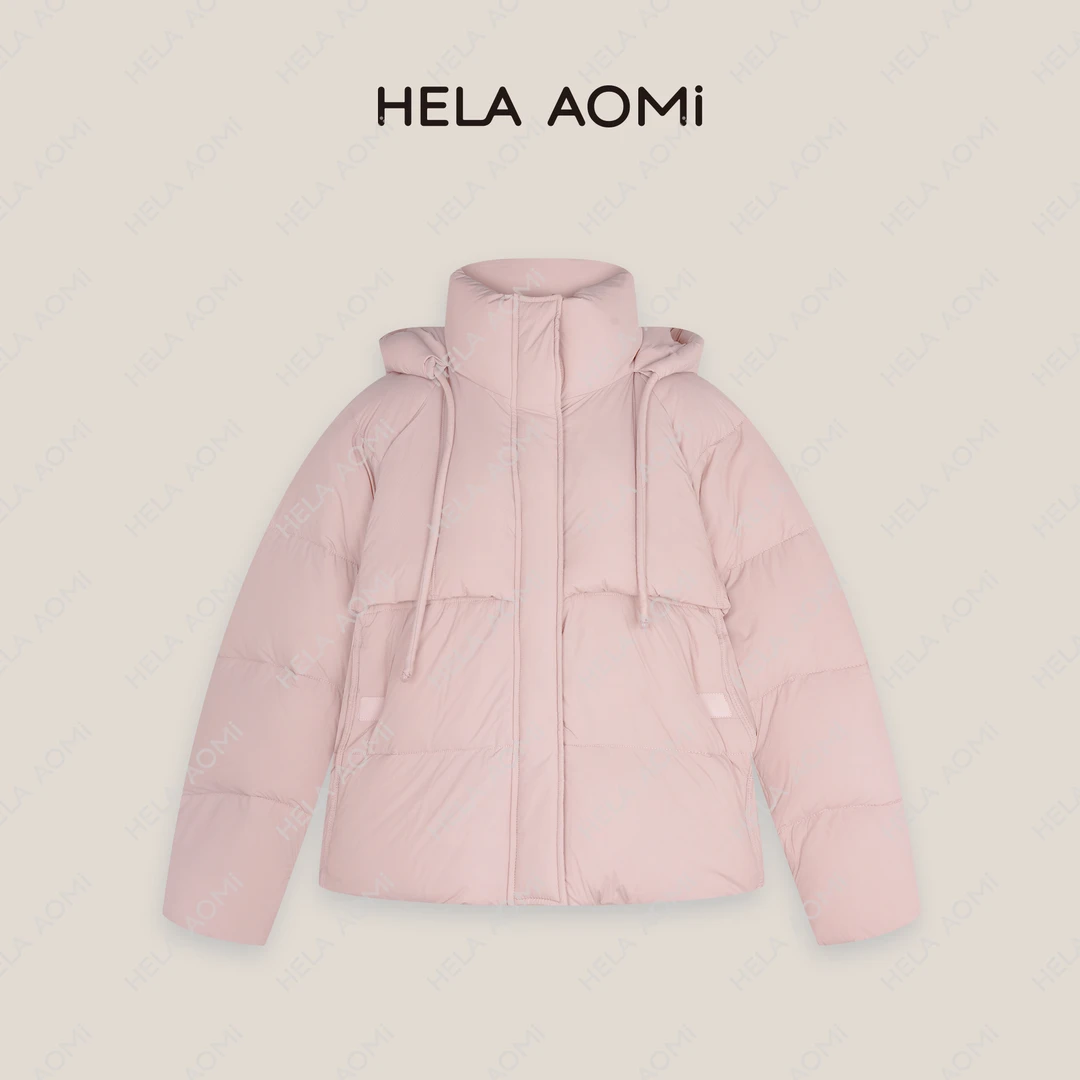 HELAAOMI“小软包”冬季新款斗篷设计感泡芙羽绒服CY4DC01466