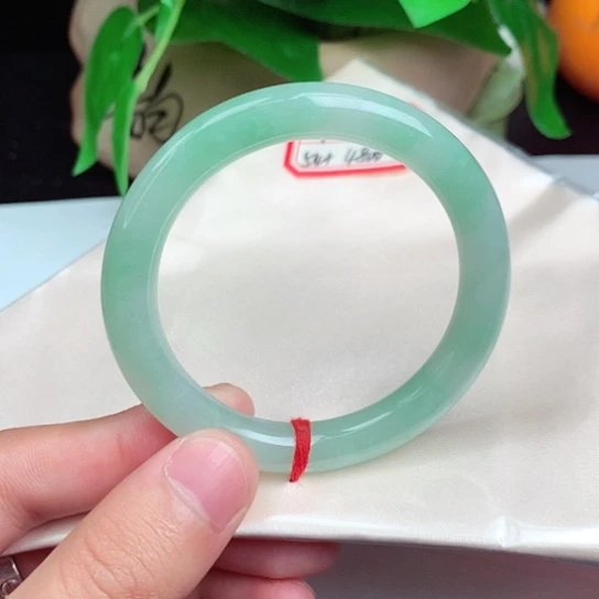 翡翠手镯未镶嵌圆条008