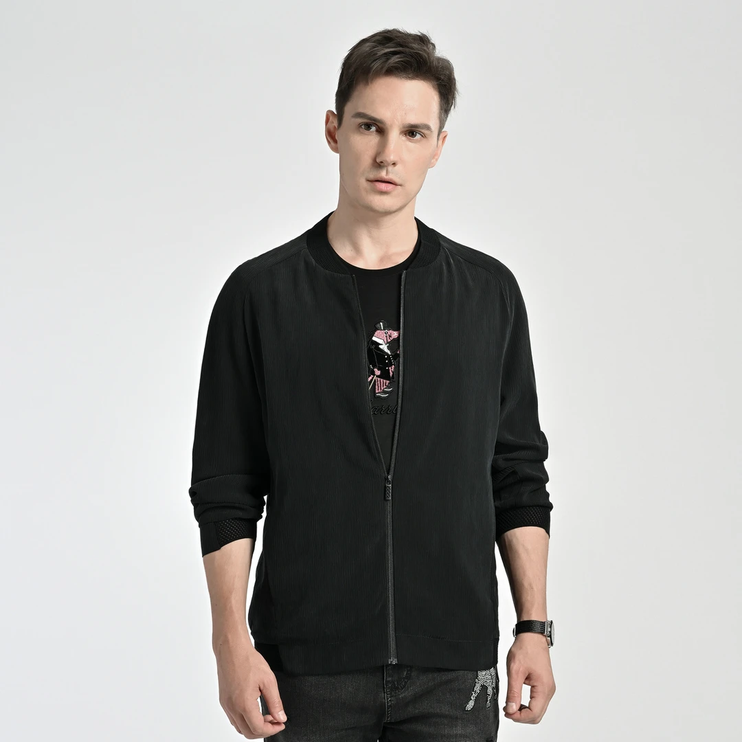 157号 男士秋季薄款长袖夹克外套时尚轻薄百搭春秋外套A21-266041