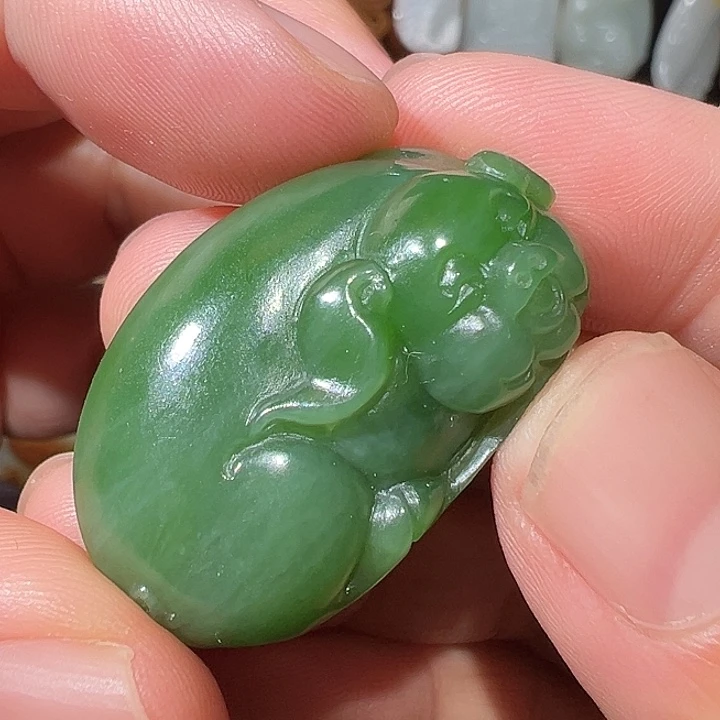 和田玉未镶嵌吊坠(不含链)