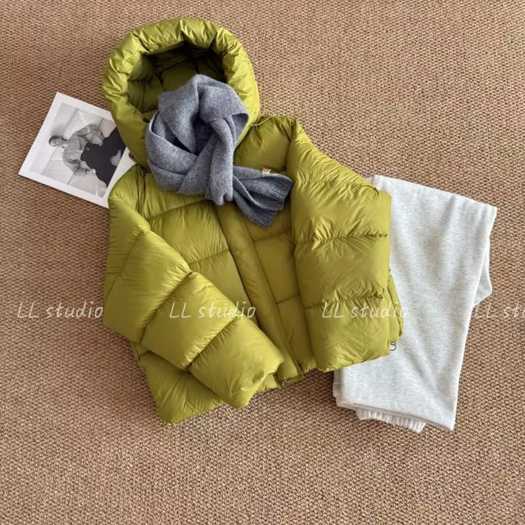 【 90鹅绒】 超轻超软高奢90鹅绒冬季韩版泡芙女短款加厚连帽MT8815