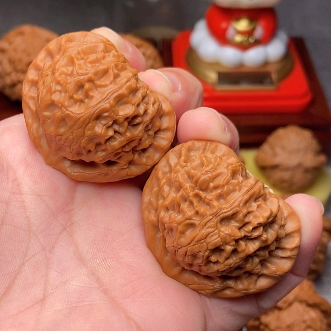 把件文玩核桃42.8全品绝配桃心宫灯