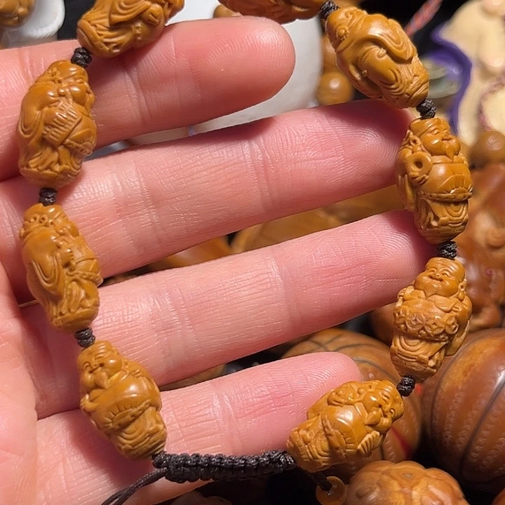 橄榄核手串/手链站立财神1.2