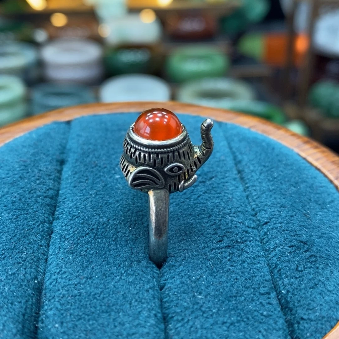 玛瑙/玉髓戒指合金