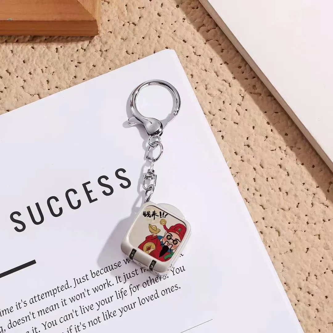 【新年款】一按即开迷你折叠指甲剪链指甲刀钥匙扣挂件收纳 x