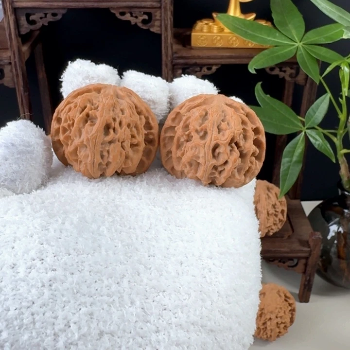 文玩核桃把件苹果园全品无修44.6/42.5/37