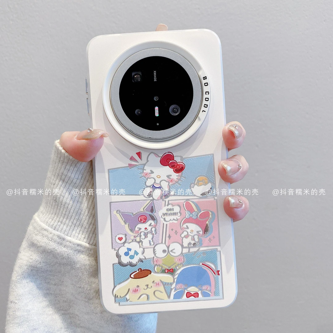 （华为mate系列）磨砂彩银适用华为mate70pro/60/50三丽鸥潮手机壳