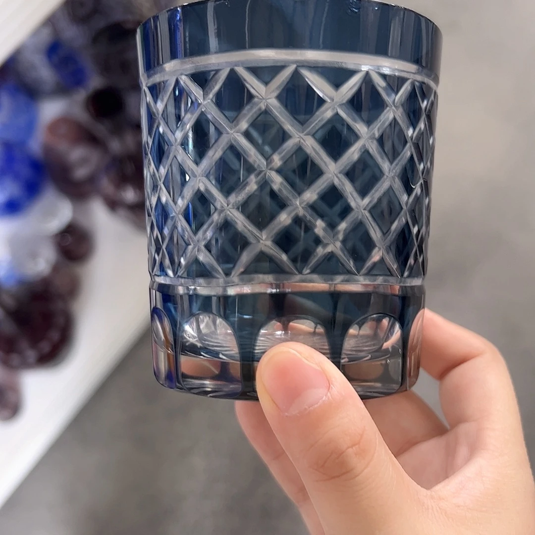 水晶玻璃高脚款微瑕一个