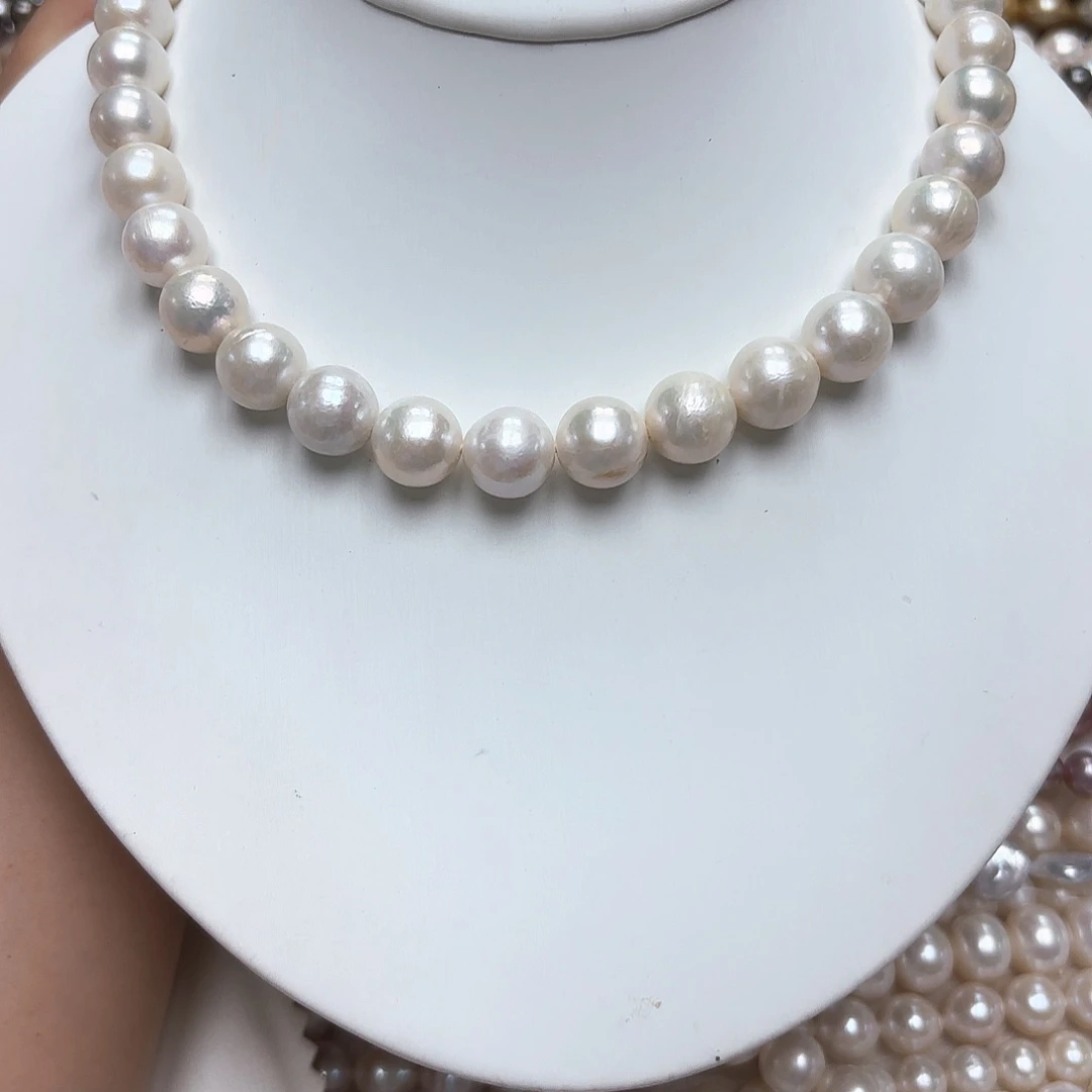 淡水珍珠未镶嵌颈饰10-12有核