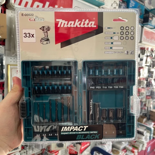Makita/牧田牧田E-06622批头组合33件套起子机批头组合