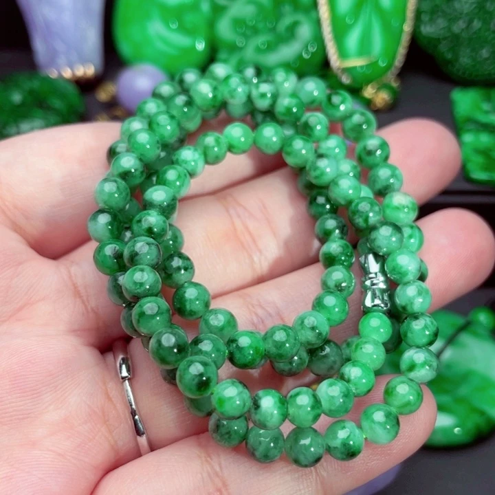 翡翠未镶嵌毛衣链