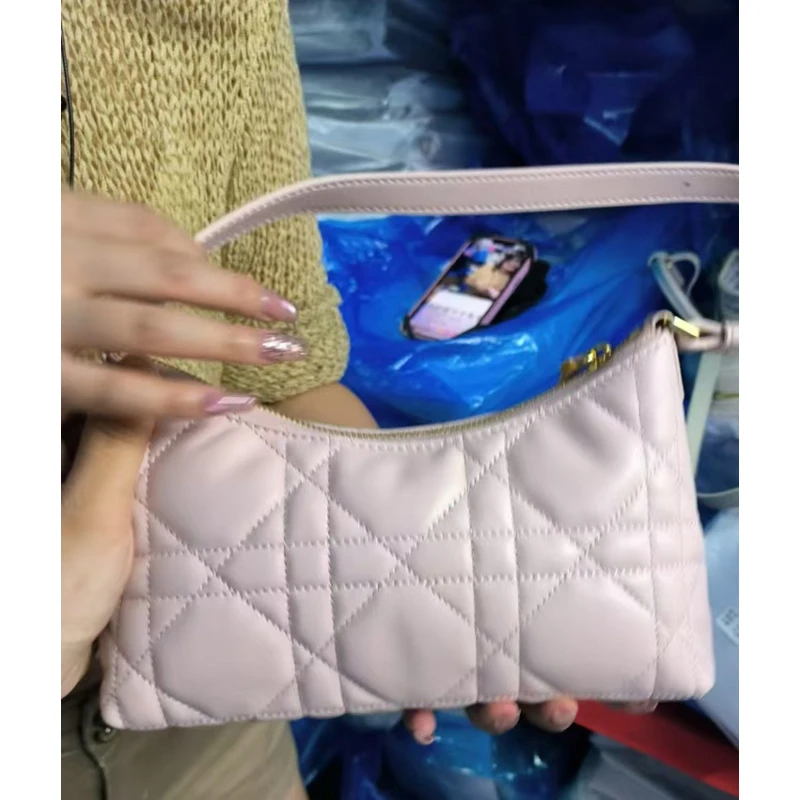 YUSHA/高档粉色小D单肩包-8235