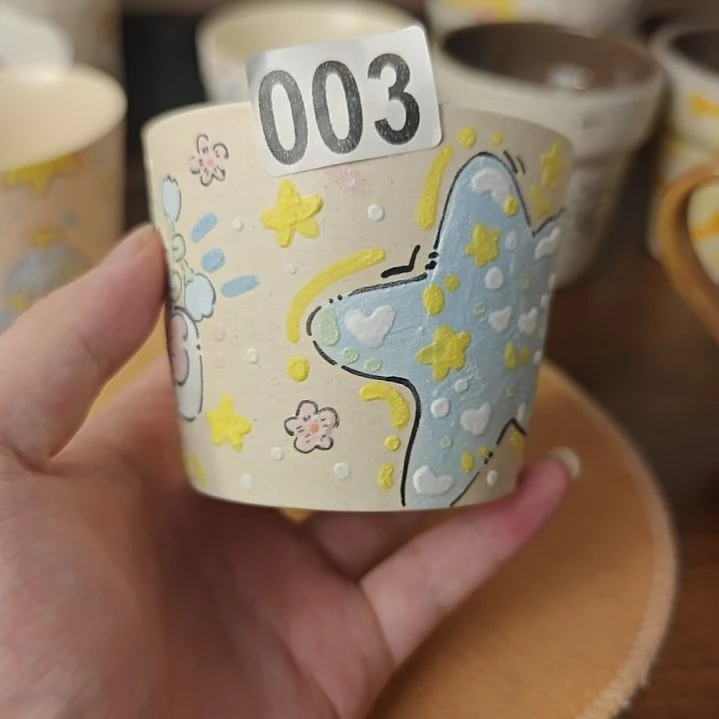 摆件景德镇手绘陶瓷杯子