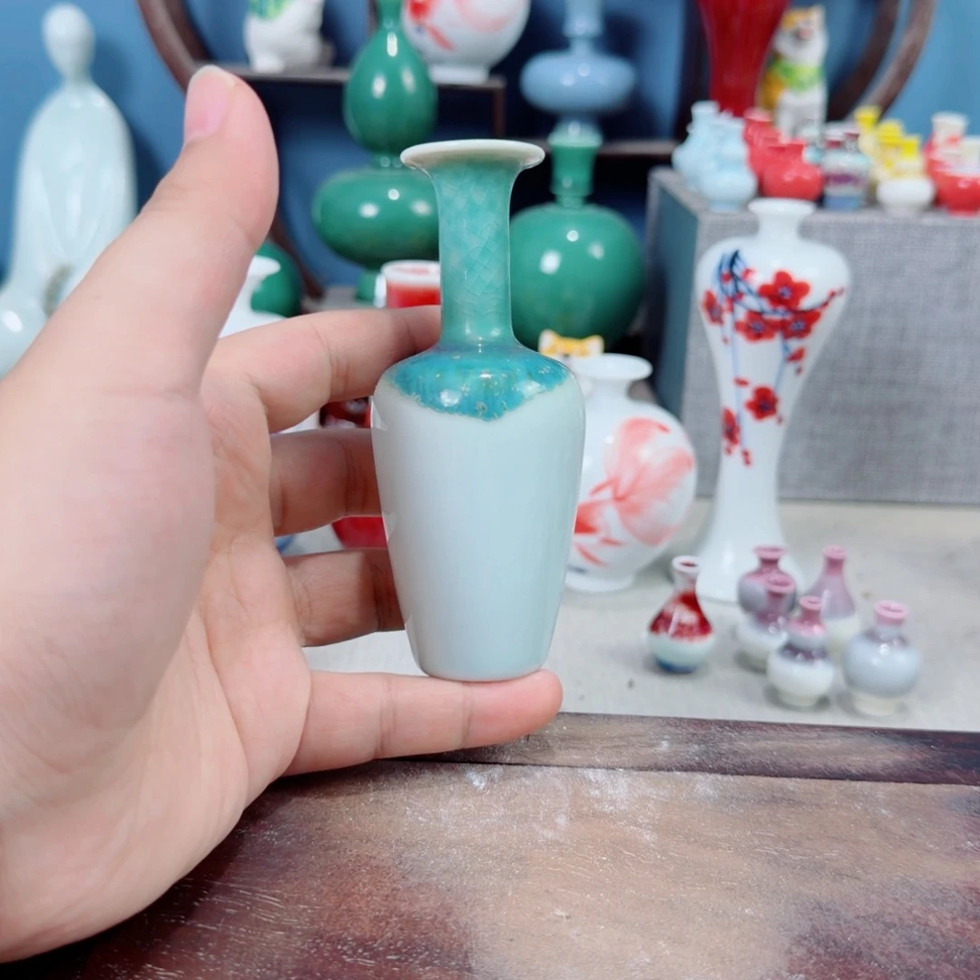 陶瓷手工小花器摆件