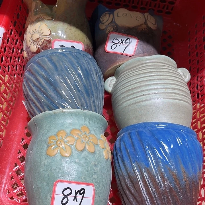 瓷片花盆艺术品多肉