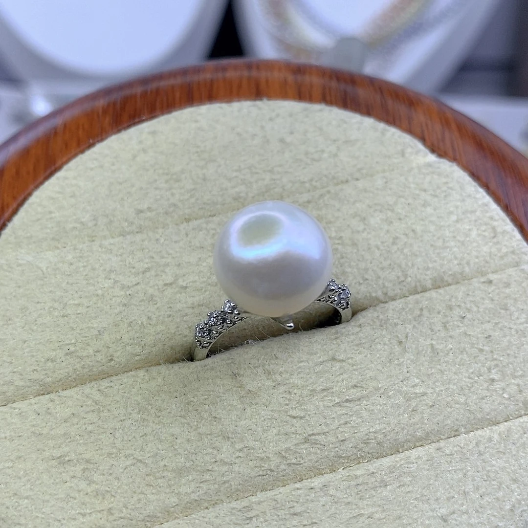 戒指合金淡水珍珠