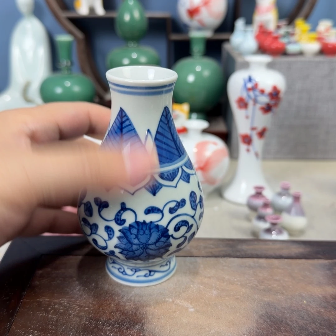 陶瓷手工小花器摆件