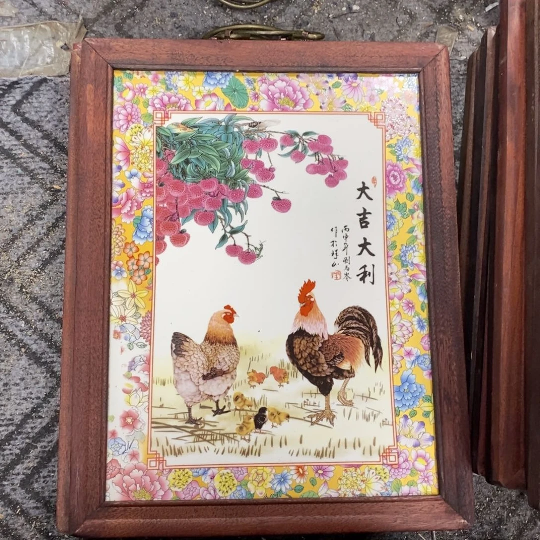 瓷片景德镇瓷板画柴窑烧制