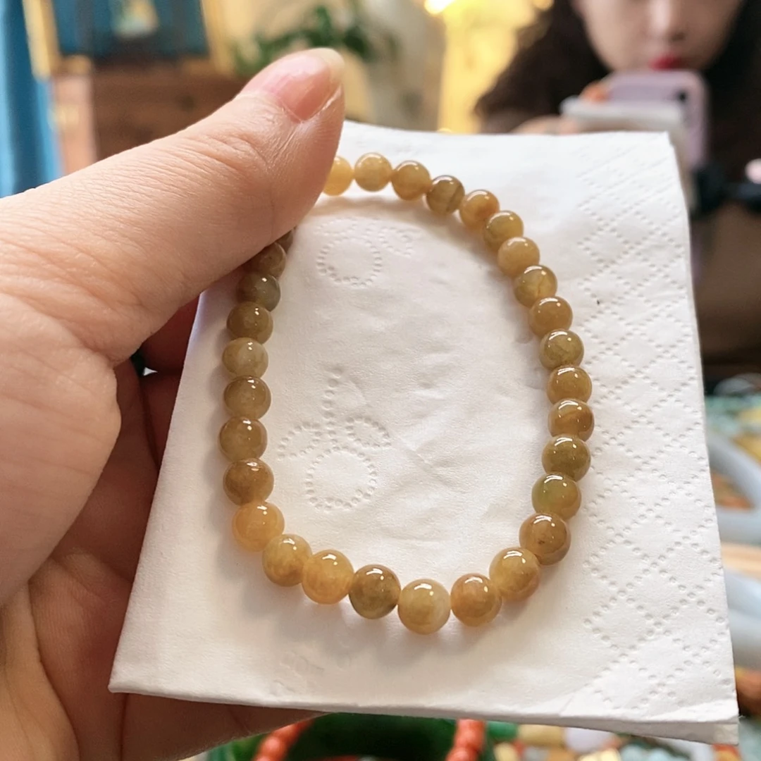 翡翠颈饰未镶嵌翡翠手串