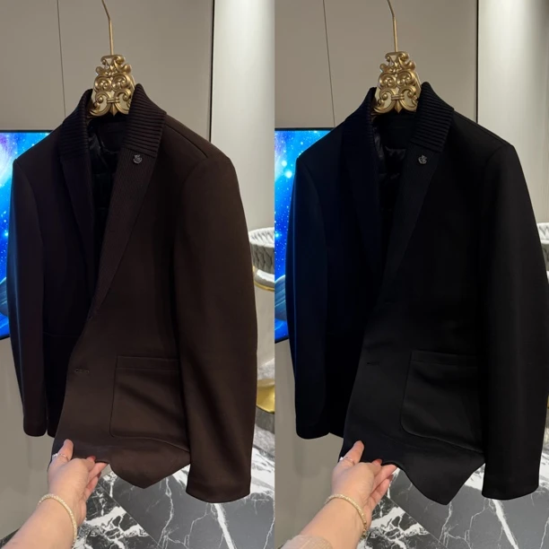 「星漓轻奢出品」5616/XINGLI/2025高端欧货羊毛混纺鹅绒内胆羽绒服