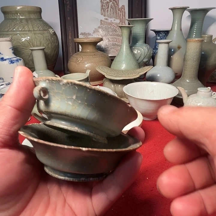 碗龙泉窑小洗一对包邮