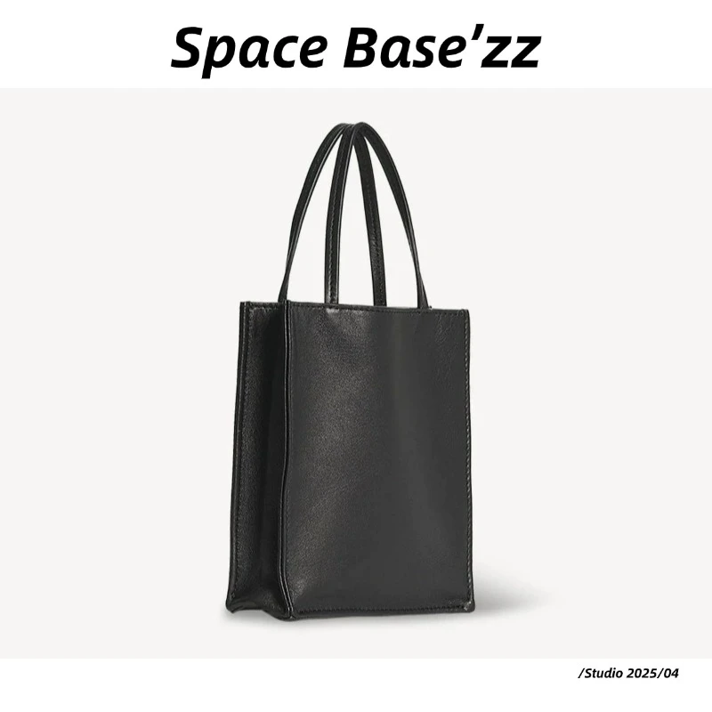 【Space Base】【Row 海莉同款 To Go系列手提袋】头层牛皮磨砂牛皮