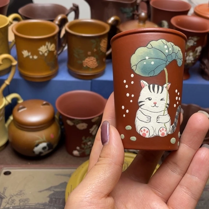 紫砂茶杯紫砂主人杯