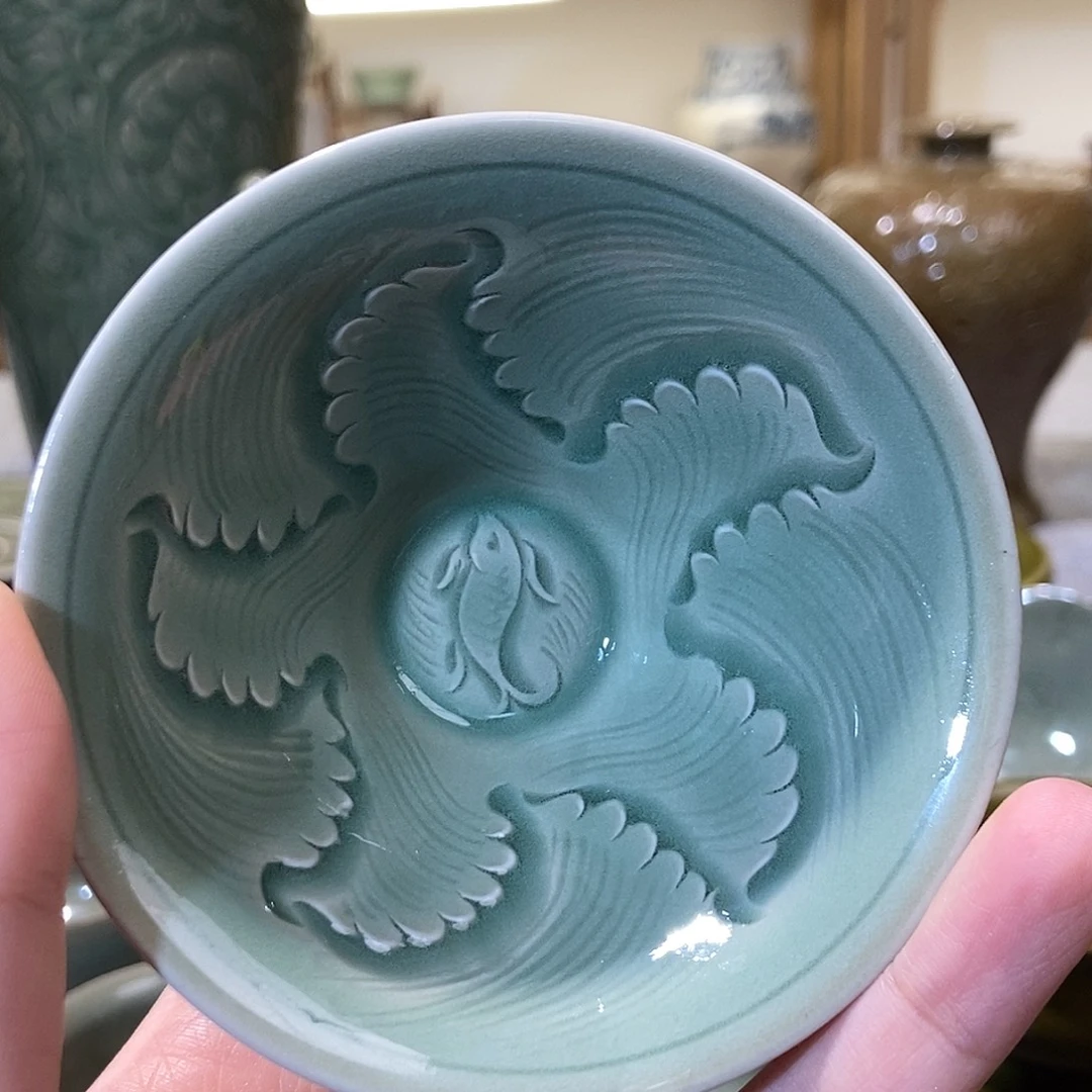 瓷片手工斗笠哈哈哈