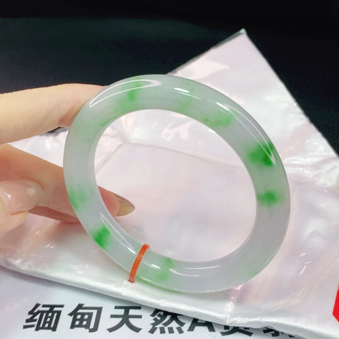 未镶嵌手镯翡翠55.5圆镯