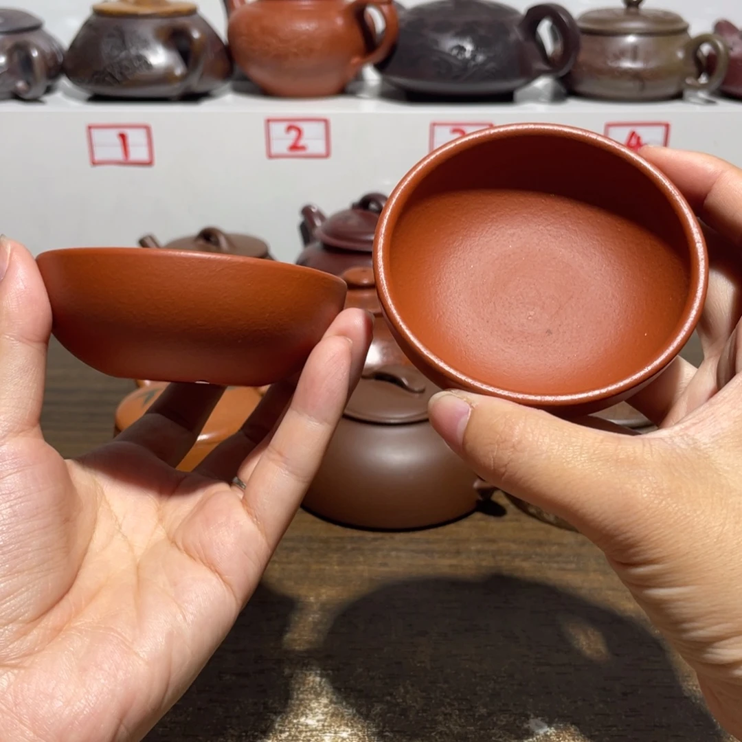 茶壶紫砂主人杯2个