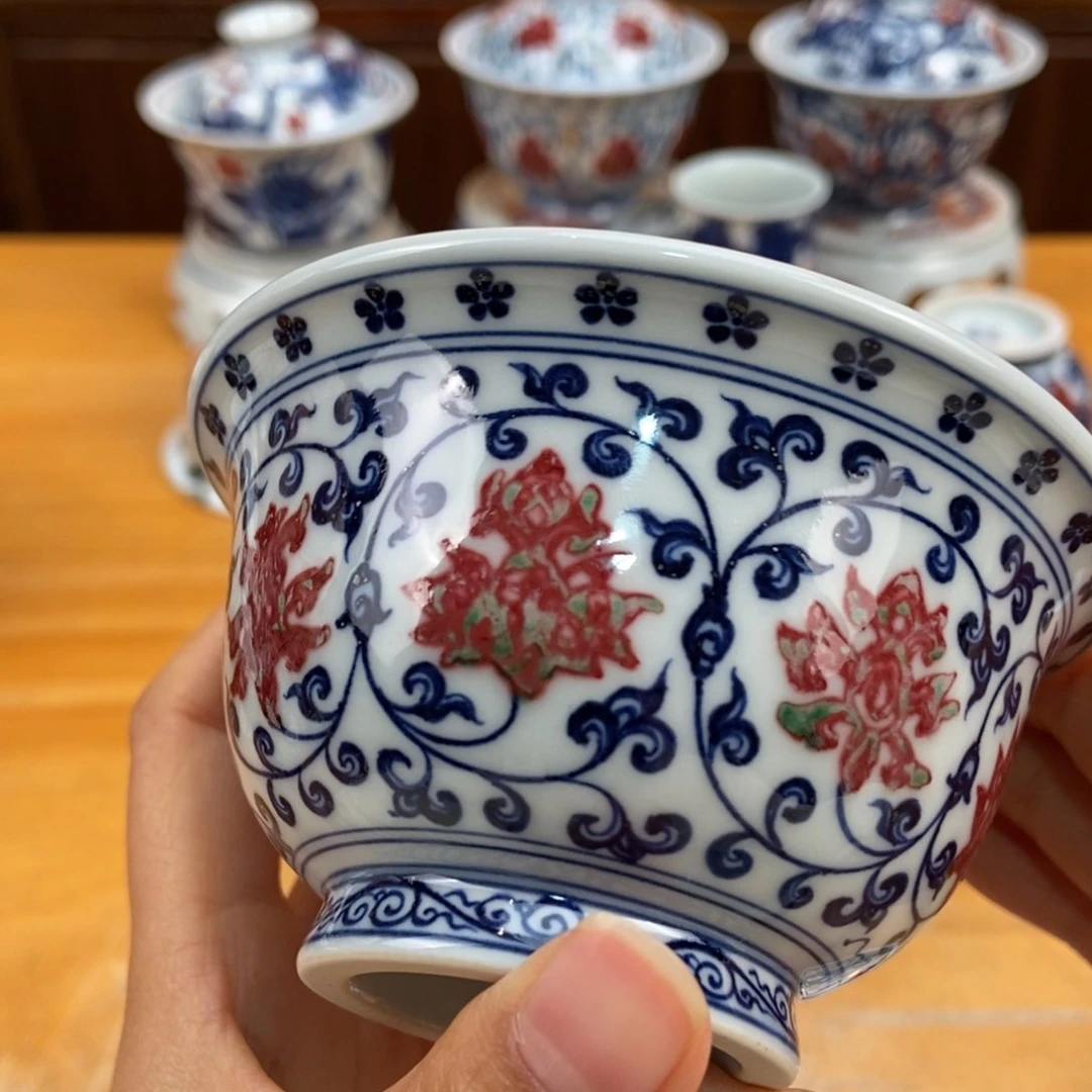 手绘现代茶具非古董