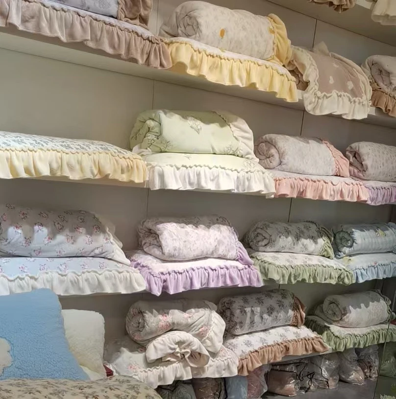 （备注花色）法式牛奶绒高货四件套花边四件套，加厚，备注花色