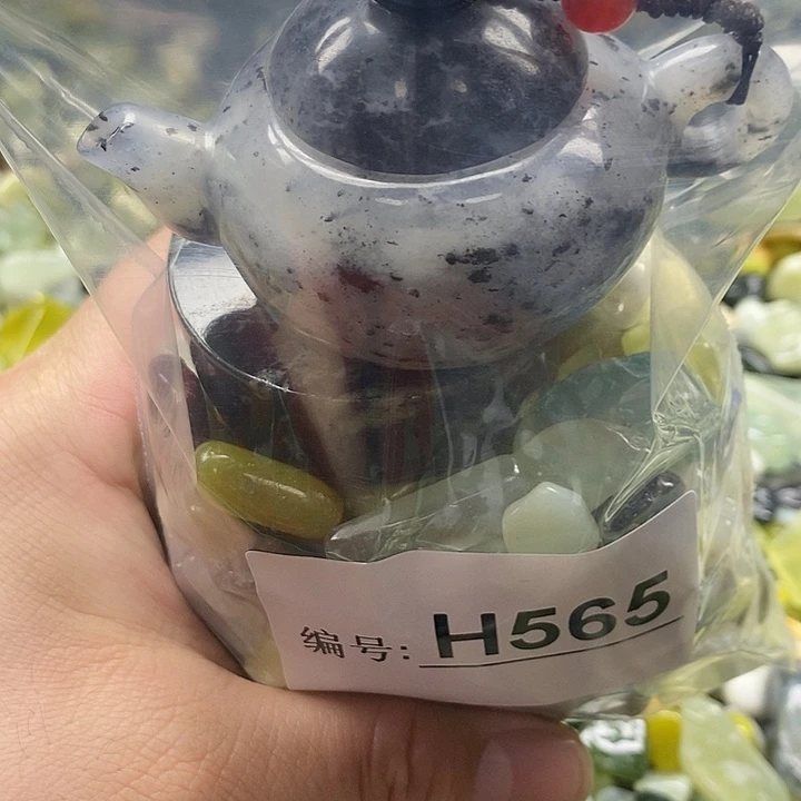 岫玉鱼缸石未镶嵌