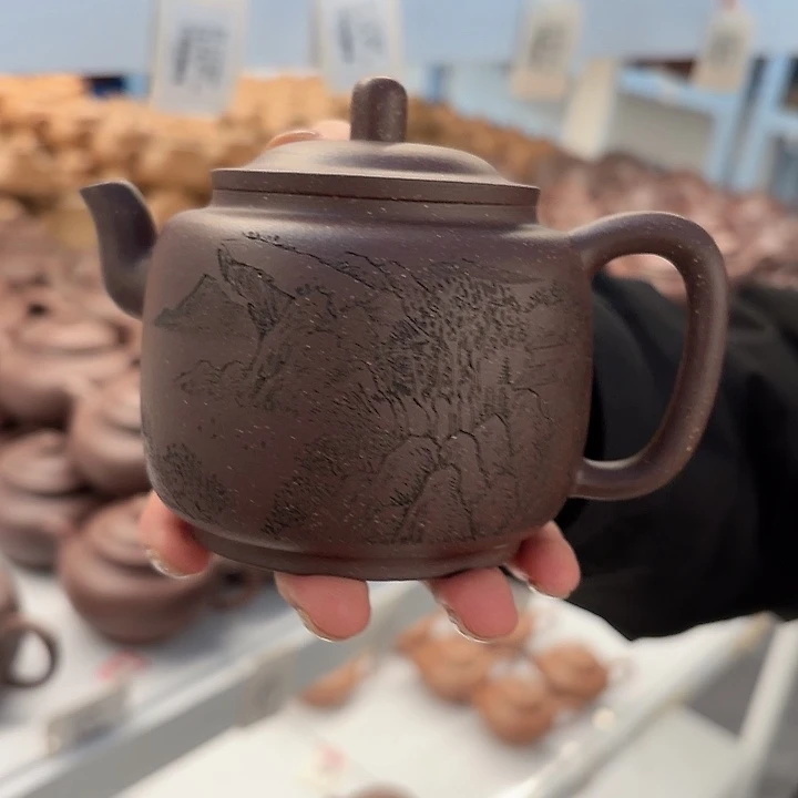 茶壶紫砂宜兴原矿底槽青