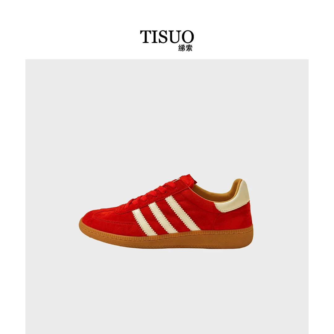 TISUO/绨索经典复古羊京磨砂德训鞋 TS581815