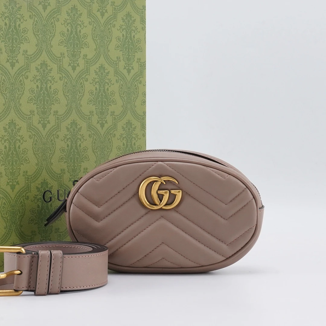 95新 GUCCI/古驰 【总仓】Gucci 马蒙腰包V纹小号/BG23008504