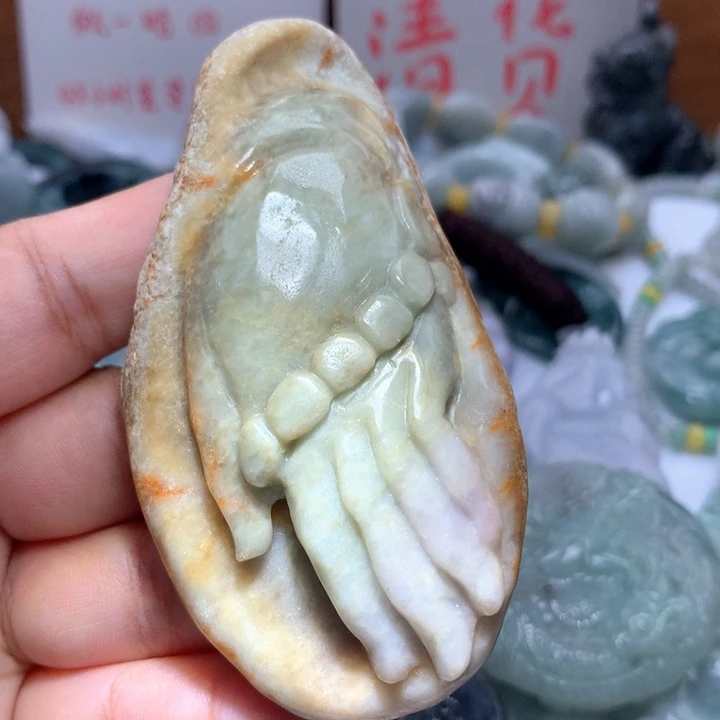 翡翠未镶嵌颈饰保真天然A货翡翠