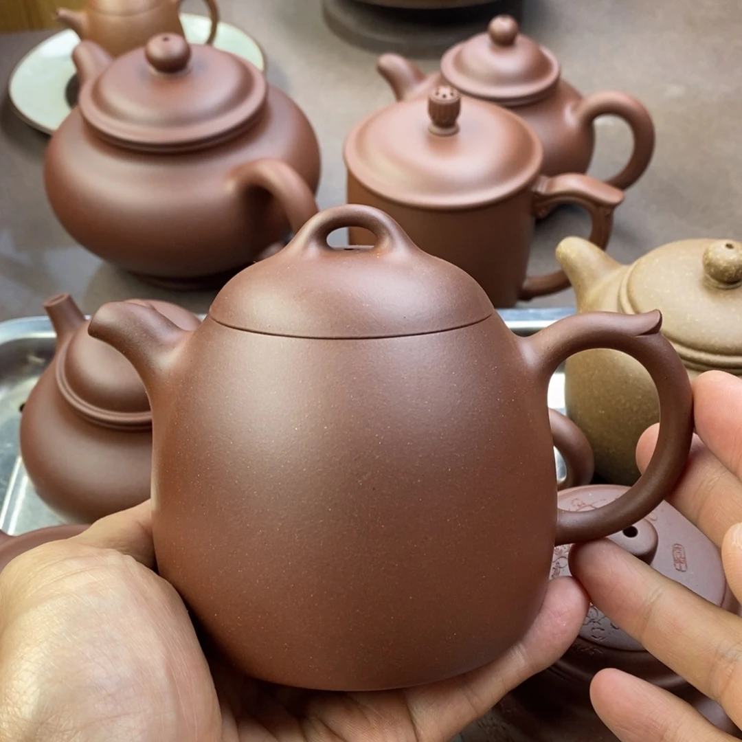 茶壶紫砂秦权容量350毫升左右