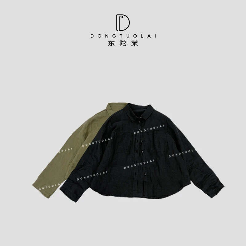 《耀黑》衬衫气质常规款休闲百搭休闲宽松春季时尚长袖