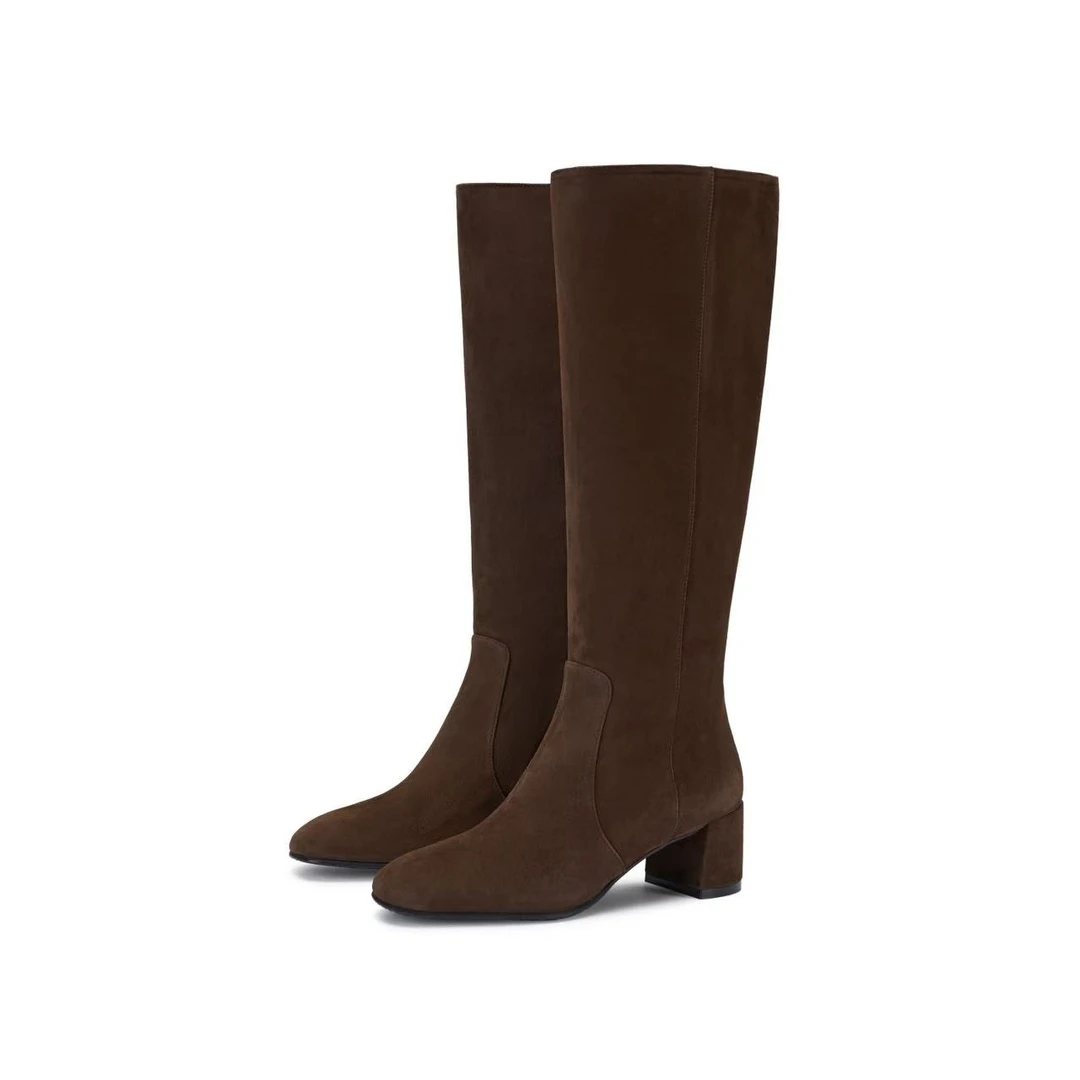 【昆明恒隆】MAVEV ZIP BOOT桃木棕磨砂皮长靴