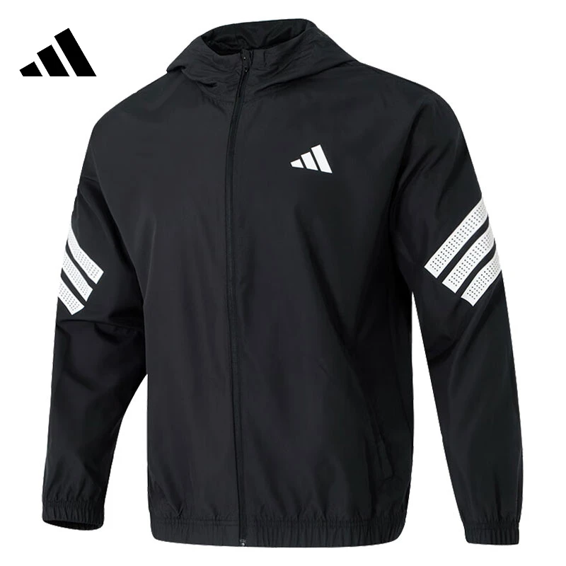 adidas阿迪达斯男子GYM#S WNDBREAK梭织连帽运动夹克JM6753