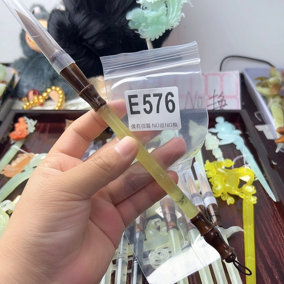 合金蛇纹石玉发饰?*宝