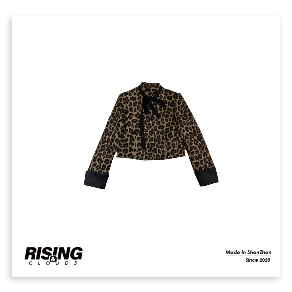 【小法】深圳南油雅丹风气质猫系豹纹短外套100021GT