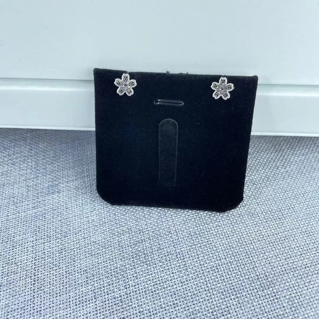 PT950铂金耳饰 鱼鳞花形直针耳钉 气质百搭  S 11030