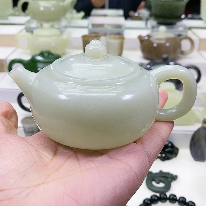 未镶嵌和田玉挂件清*茶壶