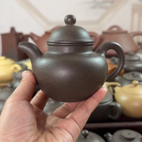 茶壶紫砂梨皮天青300cc
