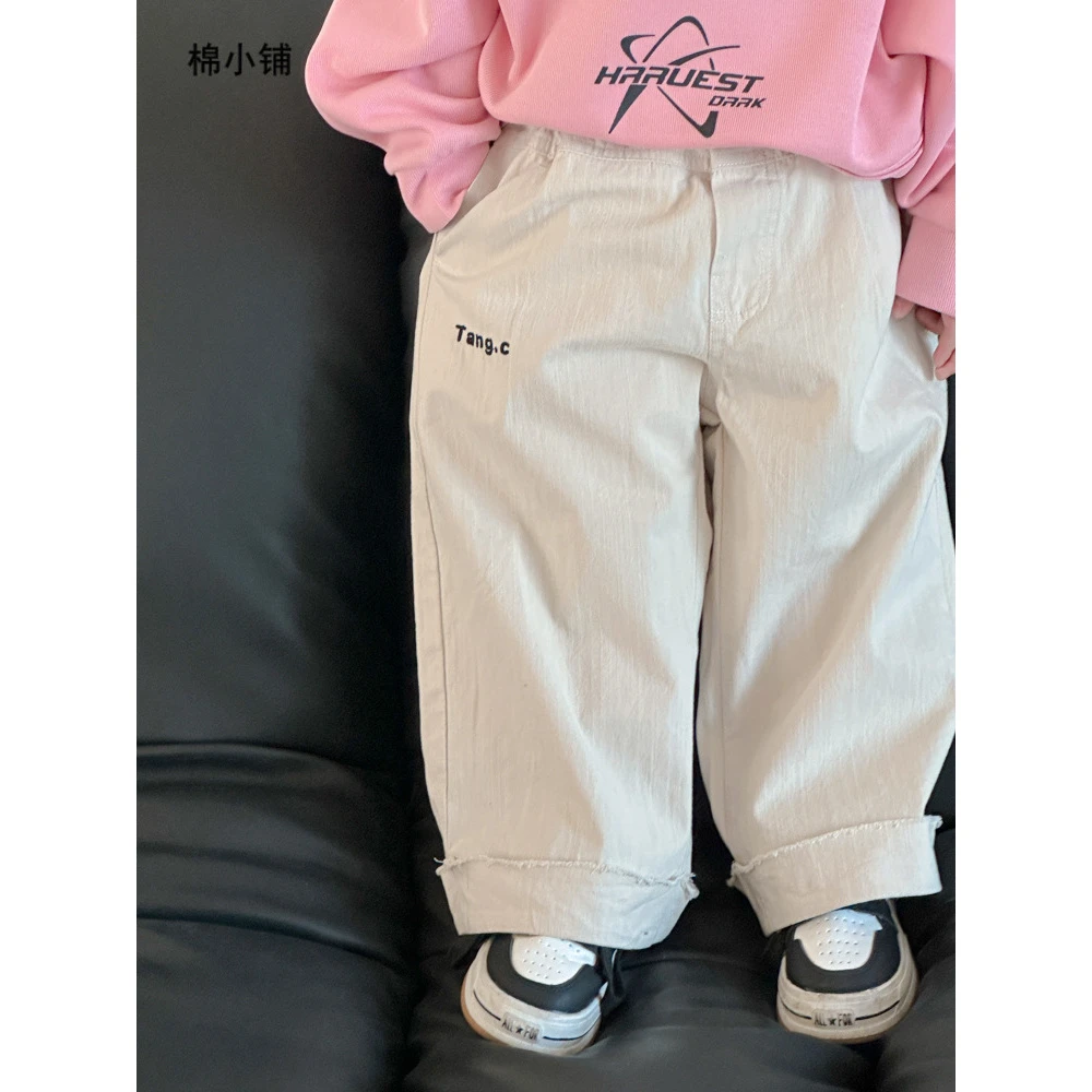 in 爱:mp25男童休闲裤儿童韩版长裤宝宝直筒裤棉布运动长裤6143