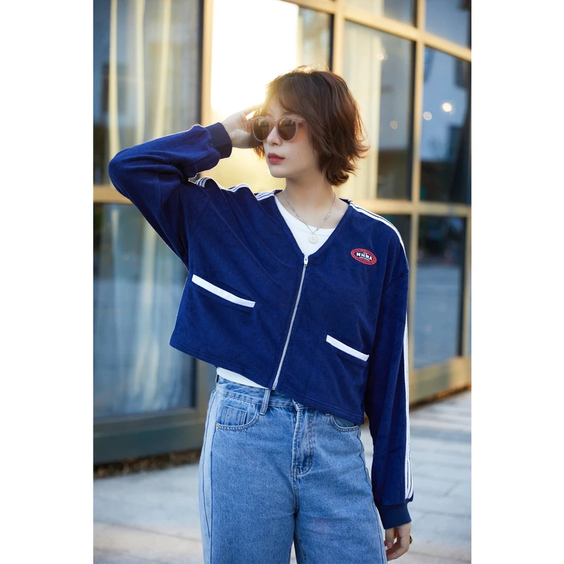 灯小炮韩版休闲百搭潮流长袖外套202427