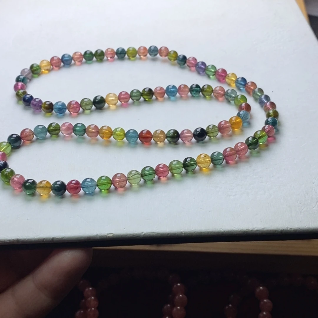 碧玺未镶嵌碧玺手链